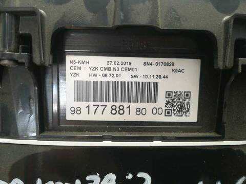 Foto 4ª: Cuadro de Instrumentos Citroen Berlingo DRIVER M 131CV 96KW FURGON [YH01] (2019)
