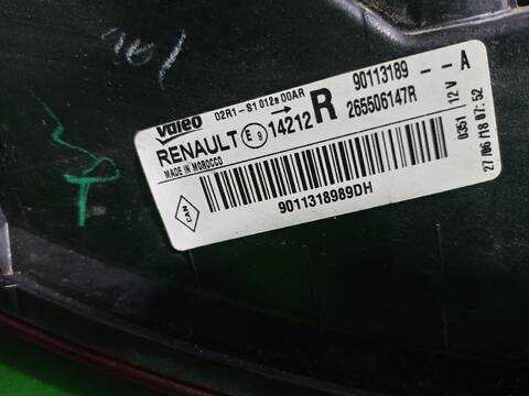 Foto 3ª: Piloto Trasero Derecho Dacia Sandero LAUREATE 90CV [K9K] (2012)