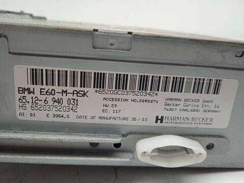 Foto 2ª: Sistema Audio Radio CD Bmw Serie 5 518 3.0 TD CAT BERLINA 218CV 160KW [306D2] (2003)