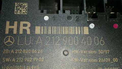 Foto 2ª: Centralita Cierre Centralizado Mercedes Clase C 160 2.2 CDI CAT BERLINA 170CV 125KW [651911] (2007)