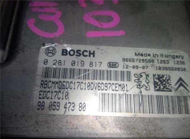 Centralita Motor ECU Peugeot 308 1.6 HDI