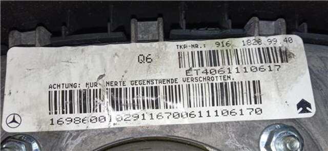 Foto 2ª: Airbag Delantero Izquierdo Mercedes Clase A 140 2.0 A 180 CDI (169.007) [2.0 LTR. - 80 KW CDI CAT] [OM 640.940]