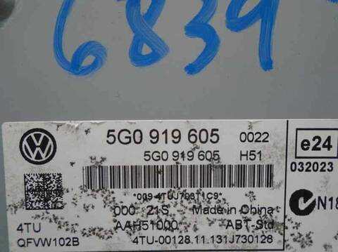 Foto 4ª: Sistema Audio Radio CD Volkswagen Golf 1.6 TDI DPF 105CV 77KW [CLH] (2014)