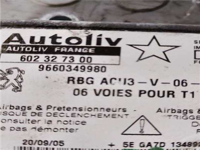 Foto 3ª: Centralita Airbag Peugeot 206 1.4 HDI ECO 70 [8HZ (DV4TD)]