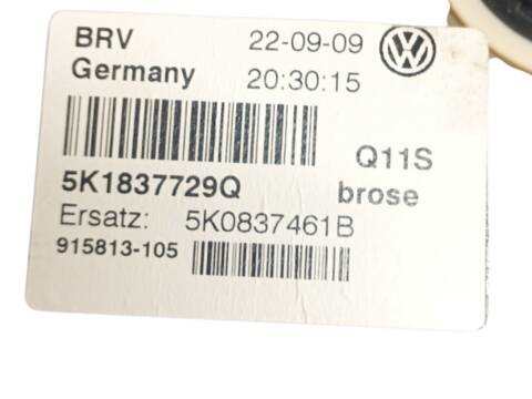 Foto 2ª: Elevalunas Eléctrico Delantero Izquierdo Volkswagen Golf 1.6 TDI (2008)