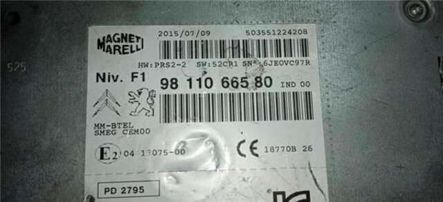 Sistema Audio Radio CD Peugeot 208 1.6 HDI