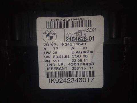 Foto 2ª: Cuadro de Instrumentos Bmw Serie 3 315 318D 143CV 105KW [N47D20C] (2011)