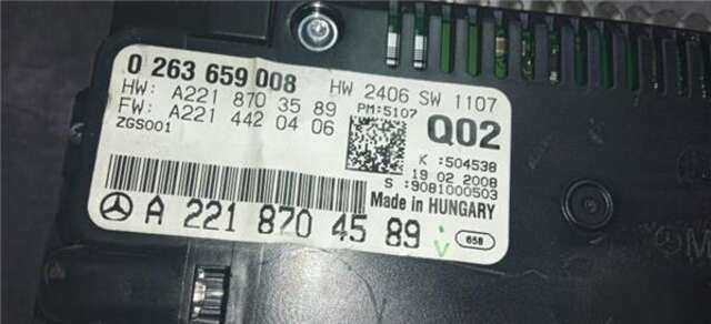 Sistema GPS Mercedes Clase S 220 5.5 S 500 (221.071) [5.5 LTR. - 285 KW V8 CAT]