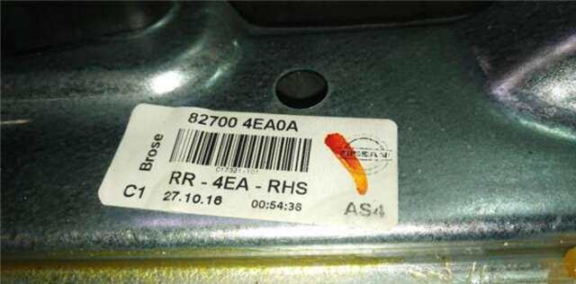 Elevalunas Eléctrico Trasero Derecho Nissan Qashqai 1.2 16V T