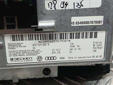 Foto 3ª: Sistema GPS Audi A6 3.0 TDI QUATTRO 165KW) BERLINA 225CV [BMK] (2005)