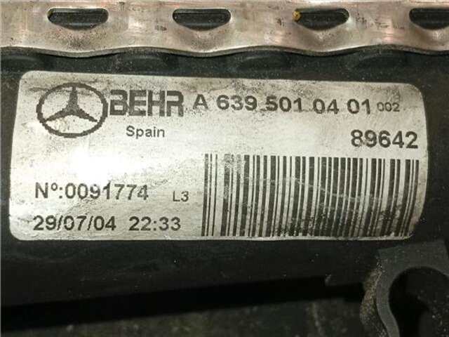 Foto 2ª: Radiador Motor Mercedes Vito 109 CDI [OM 646.983]