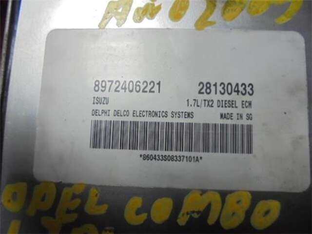 Foto 2ª: Centralita Motor ECU Opel Combo 1.7 DTI 16V [Y 17 DT]