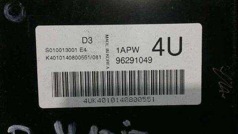 Foto 2ª: Centralita Motor ECU Daewoo Matiz 63CV 46KW (1997)