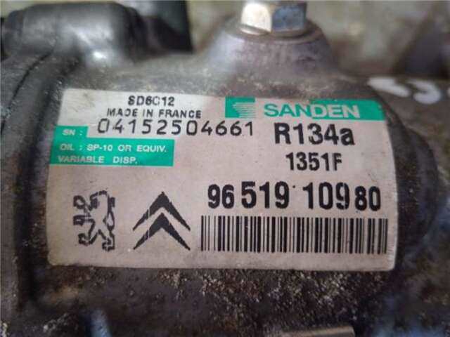 Foto 2ª: Compresor Aire Acondicionado Peugeot 307 1.6 16V [NFU (TU5JP4)]