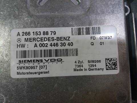 Foto 2ª: Centralita Motor ECU Mercedes Clase A 140 1.7 CAT AUT. 116CV [M266940] (2004)