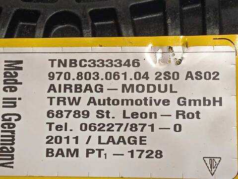 Foto 4ª: Airbag Delantero Izquierdo Porsche Panamera 4 S 400CV 294KW [M4840] (2011)