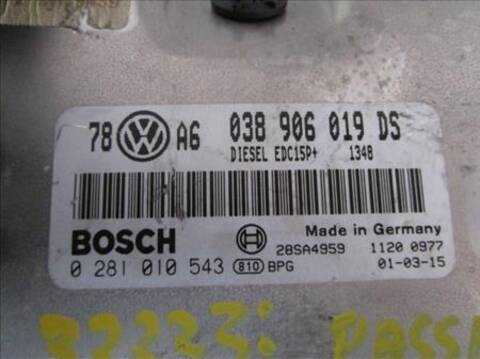 Foto 2ª: Centralita Motor ECU Volkswagen Passat 1.9 TDI BERLINA 130CV 96KW [AVF] (2001)