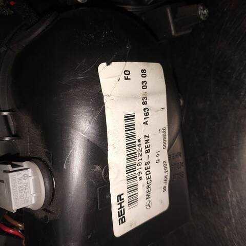 Ventilador de Calefacción Mercedes Clase ML 320 G W163) 163.154)