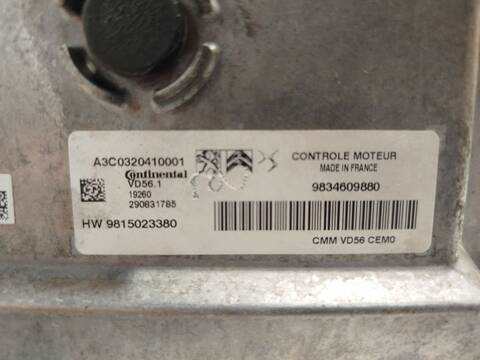 Foto 4ª: Centralita Motor ECU Peugeot Rifter 1.2 PURETECH 110 110CV 81KW [HNP (EB2ADT)] (2019)