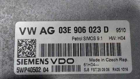 Foto 3ª: Centralita Motor ECU Skoda Fabia 1.2 12V 64CV 47KW [BME] (2006)