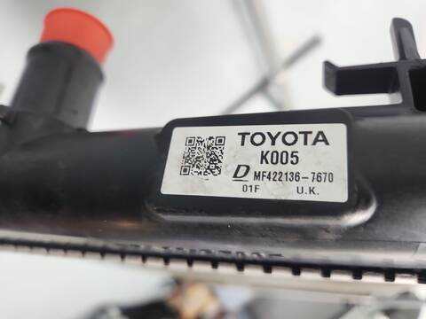 Foto 3ª: Radiador Motor Toyota Yaris 1.5 HYBRID MXPH11) 92CV 68KW [M15A-FXE] (2022)