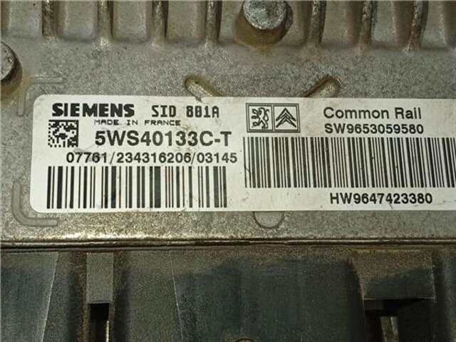 Centralita Motor ECU Peugeot 307 2.0 HDI 90