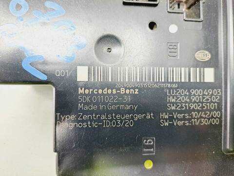 Foto 4ª: Caja Reles Fusibles Mercedes Clase C 160 C 180 T CDI BLUEEFFICIENCY 204.200) 120CV 88KW FAMILIAR [OM651913] (2012)