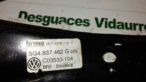 Foto 3ª: Elevalunas Eléctrico Delantero Derecho Volkswagen Golf ADVANCE BLUEMOTION 105CV 77KW [CLHA] (2014)