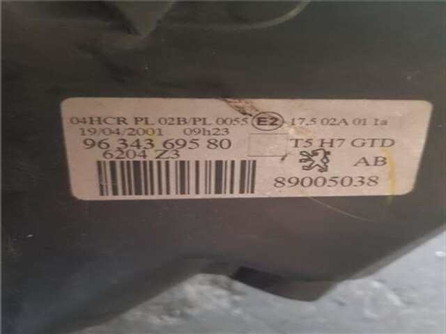 Foto 2ª: Faro Izquierdo Peugeot 307 2.0 X-LINE [2.0 LTR. - 100 KW 16V HDI FAP CAT (RHR - DW10BTED4)] [RHR (DW10BTED4)]