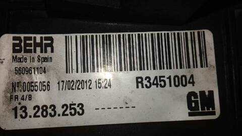 Foto 3ª: Intercooler Opel Meriva SELECTIVE 110CV 81KW [A17DTC] (2012)