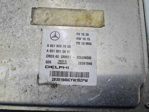 Foto 2ª: Centralita Motor ECU Mercedes Clase A 140 A 180 CDI BLUEEFFICIENCY 176.000) 109CV 80KW [651901] (2013)